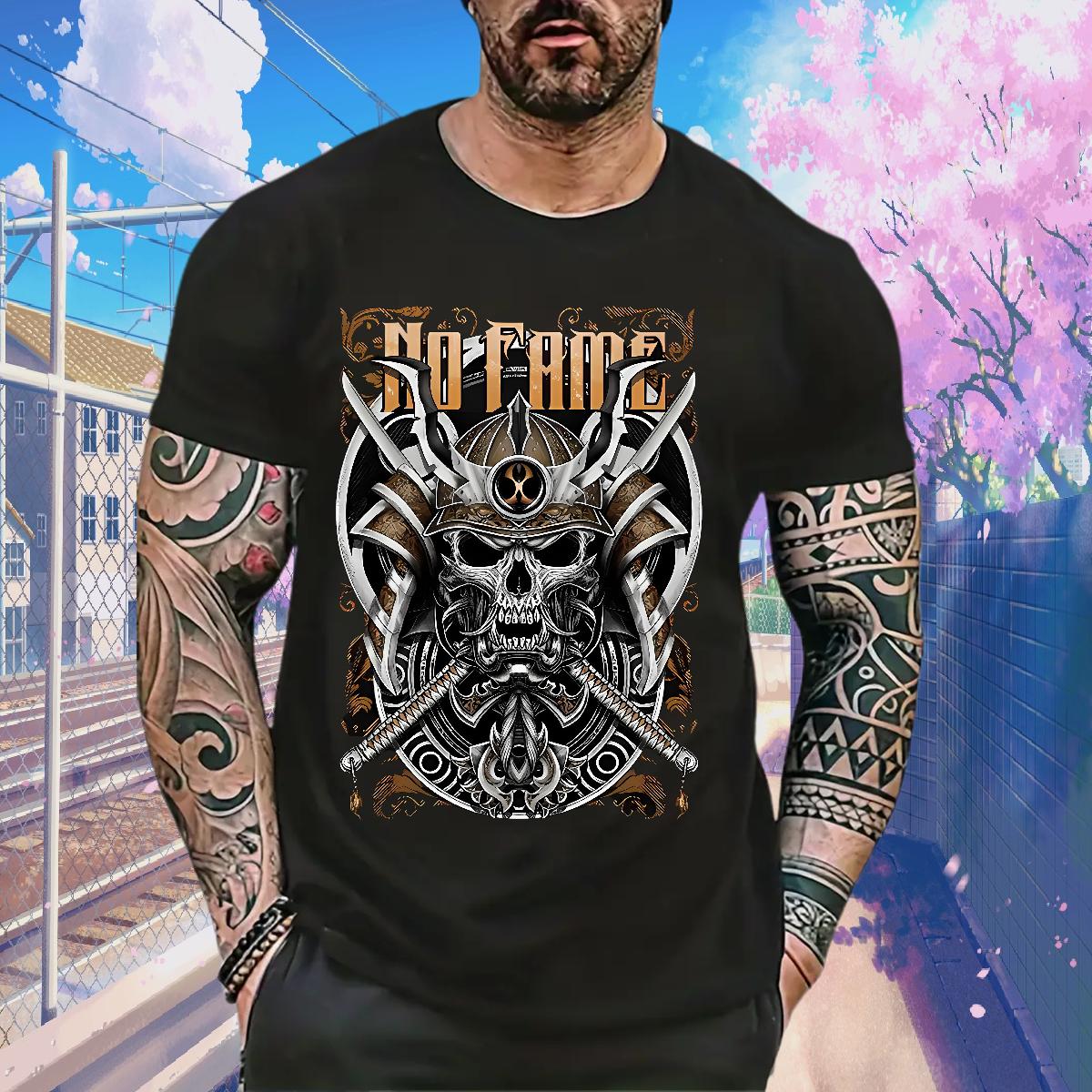 Cool Design Man T Shirts Daily Wear Cotton O Neck Short Sleeves Men Clothes T-Shirt DIY White Plus Size Polos