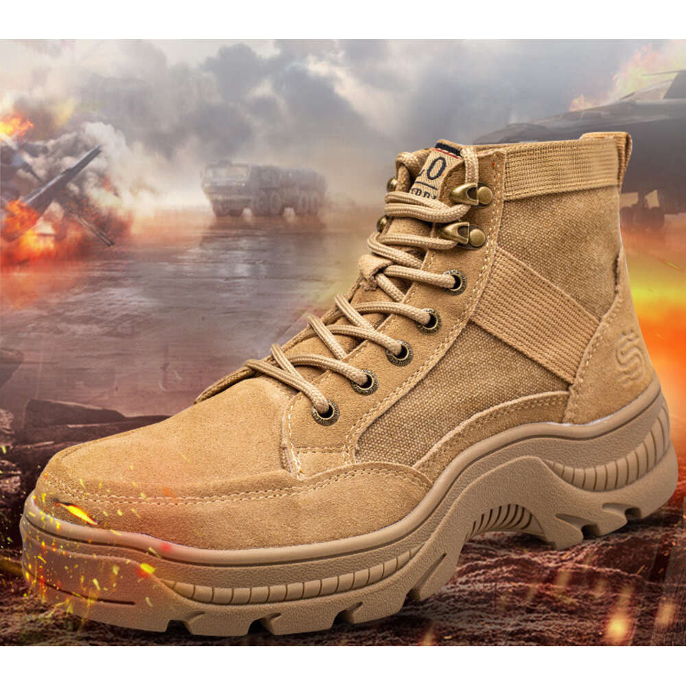 Factory Wholesale Four Seasons High Top Smashing Anti Piercing Safety Cowhide Welder Shoes Men's Work clothes shoes