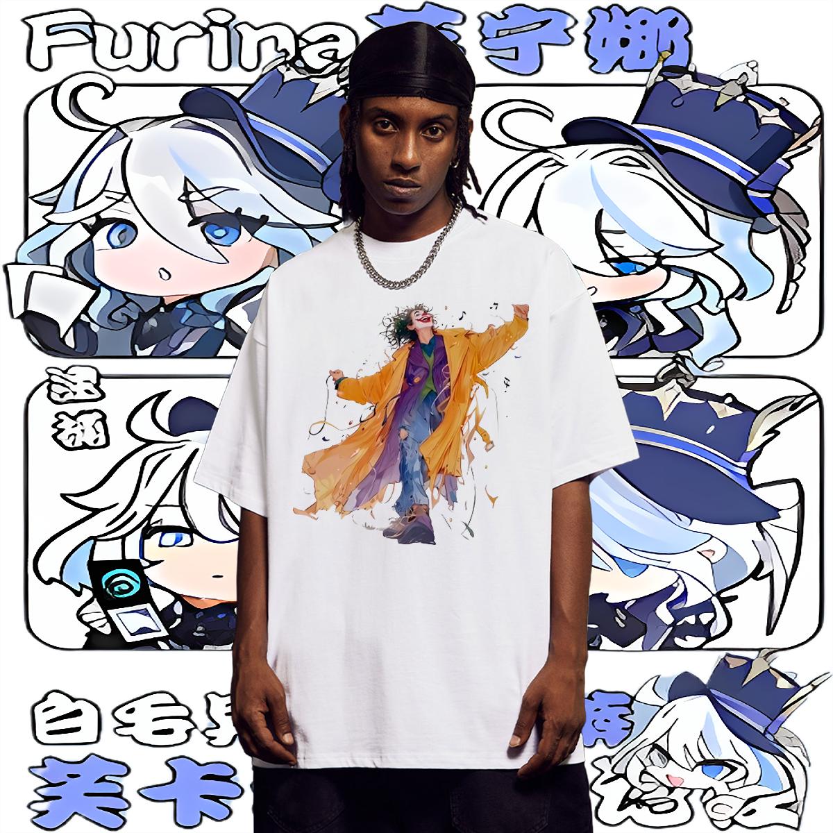 Casual New T shirt Custom Cartoon Men Tops Tees Sports Casual Cotton Breathable Loose Tees Shirts