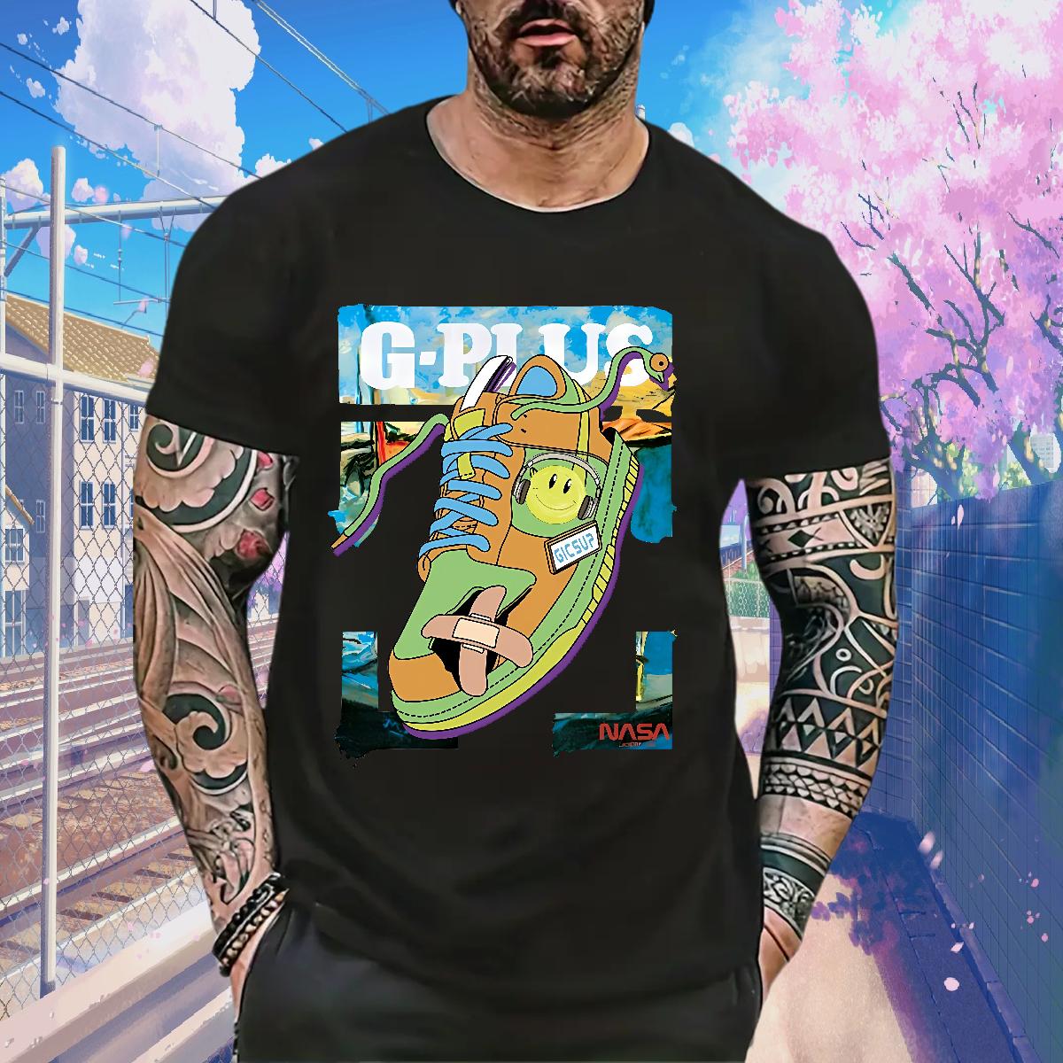 Fashion Design Mens T Shirts Cartoon Printing S-3XL Home Outdoor Men Clothes T-Shirt Breathable Short Sleeve Brand