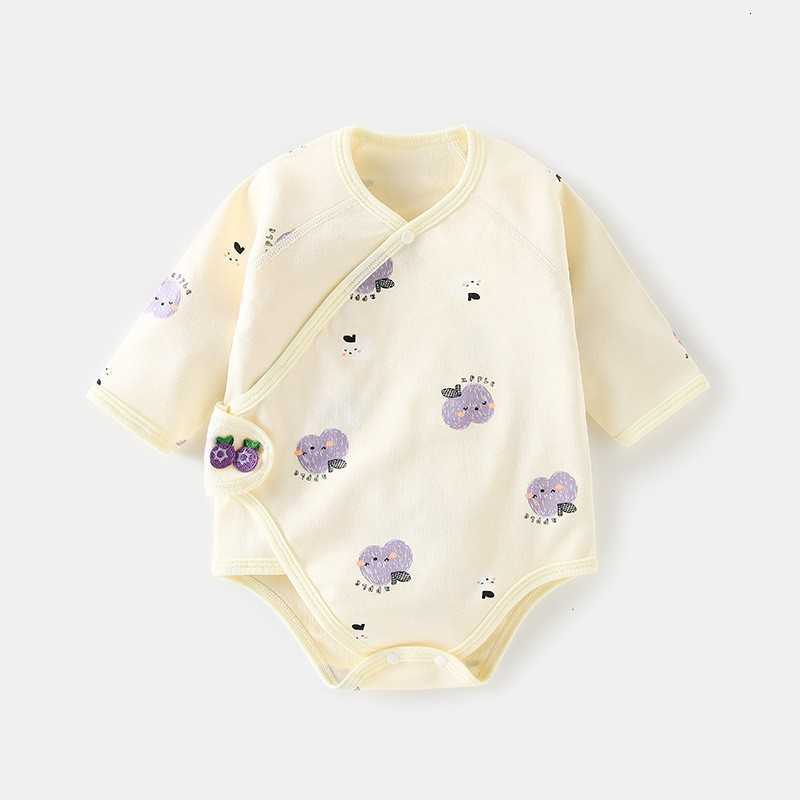Baby Jumpsuits Rompers Baby fart suit Spring and autumn baby romper cotton newborn long-sleeved printed bodysuit boneless climbing suit