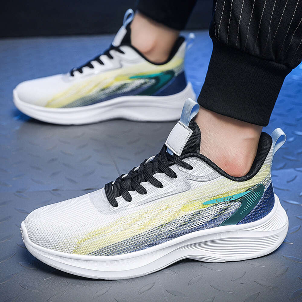 Wholesale Big Large Size European Knit Casual Sneakers Gym Jogging Running Men Sport Shoes