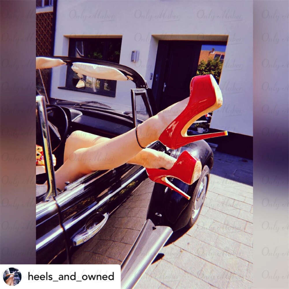 Onlymaker Women Platform Pumps 16Cm Thin High Heels Sexy Stiletto Wedding Party Fashion Shoes