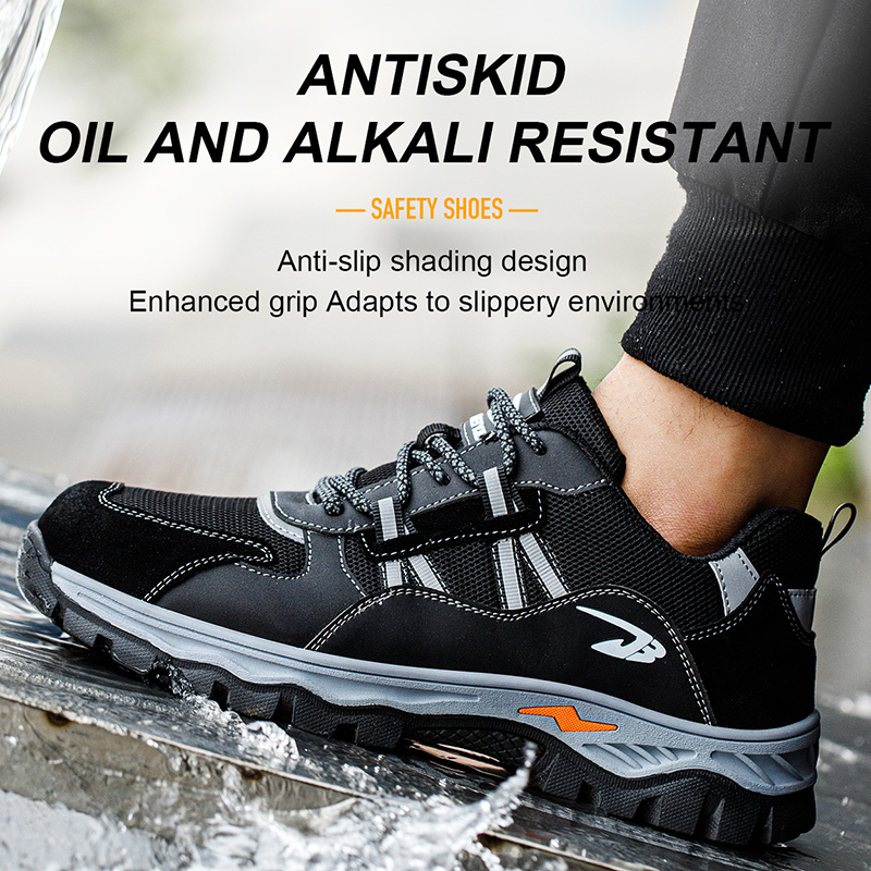 2023 New Indestructible Boots Steel Toe Men Puncture-Proof Safety Work Sneakers Hiking Shoes