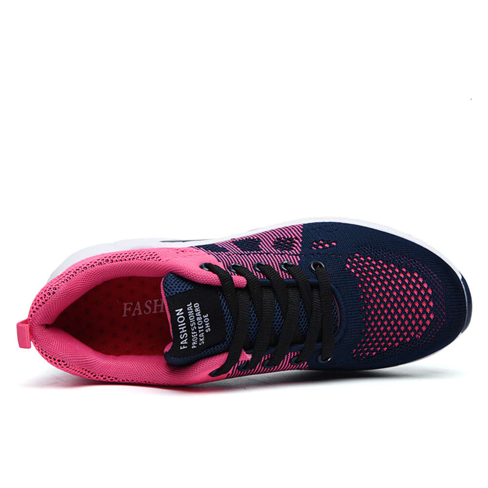 Youth sports fashion running custom non-slip cushioned women casual mesh surface breathable jogging shoes