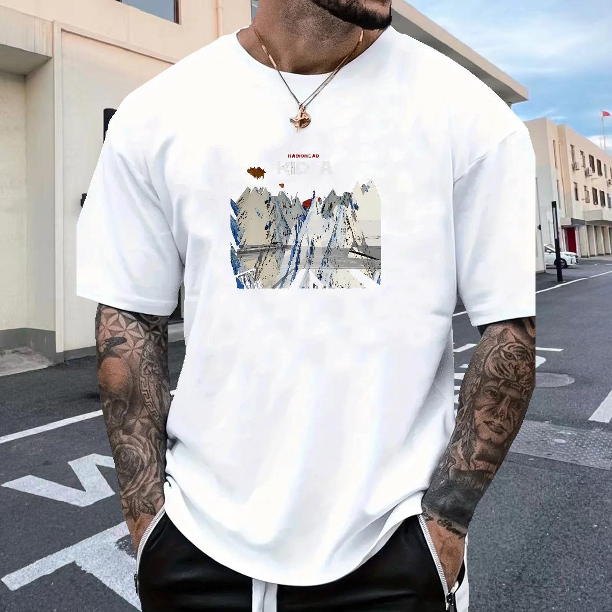 2024 DIY T Shirts Men Customized Print Men Clothes T-Shirt Outdoor Breathable Crew Neck Cotton Cool Design Tee Shirt