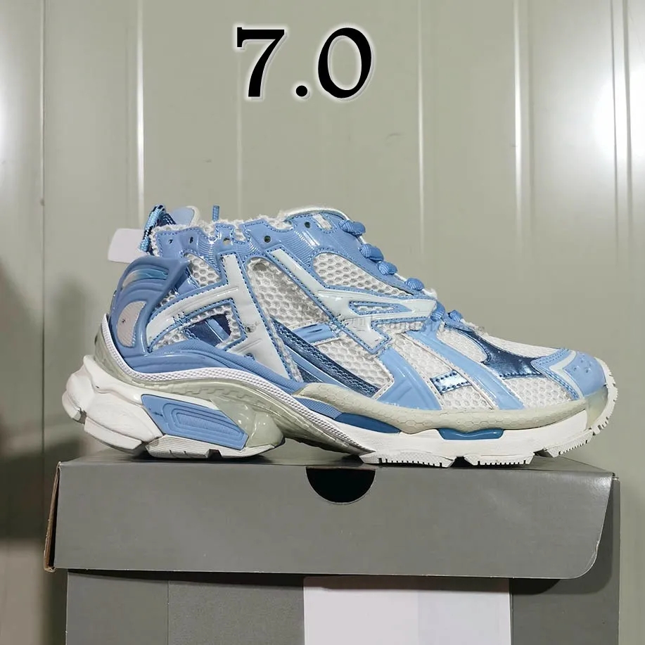 Designer Shoes Runners 7 7.5 3 Men Women Multicolor Black White Blue Orange Fuchsia Pink Mens Shoes Ancien Trainers Big Size Mens Shoe Luxury Sneakers M25999