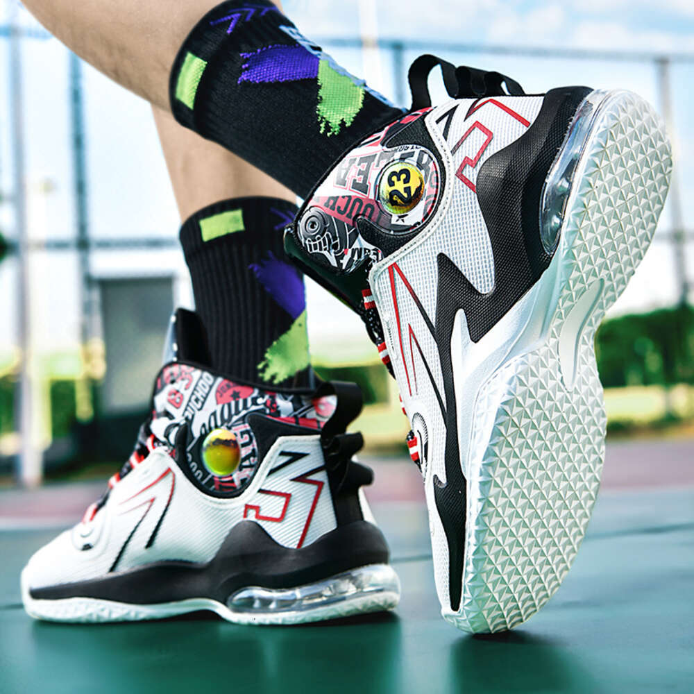 2024 Custom Professional Rebound Soft Men Outdoor Sports Sneakers Air Cushion Breathable Mesh Women Basketball Shoes