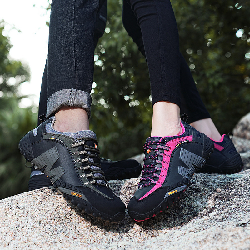 High 2024 quality Men's Trekking Genuine Leather Women Hiking Shoes Outdoor Waterproof Sport Climbing Men Sneakers 7dfa