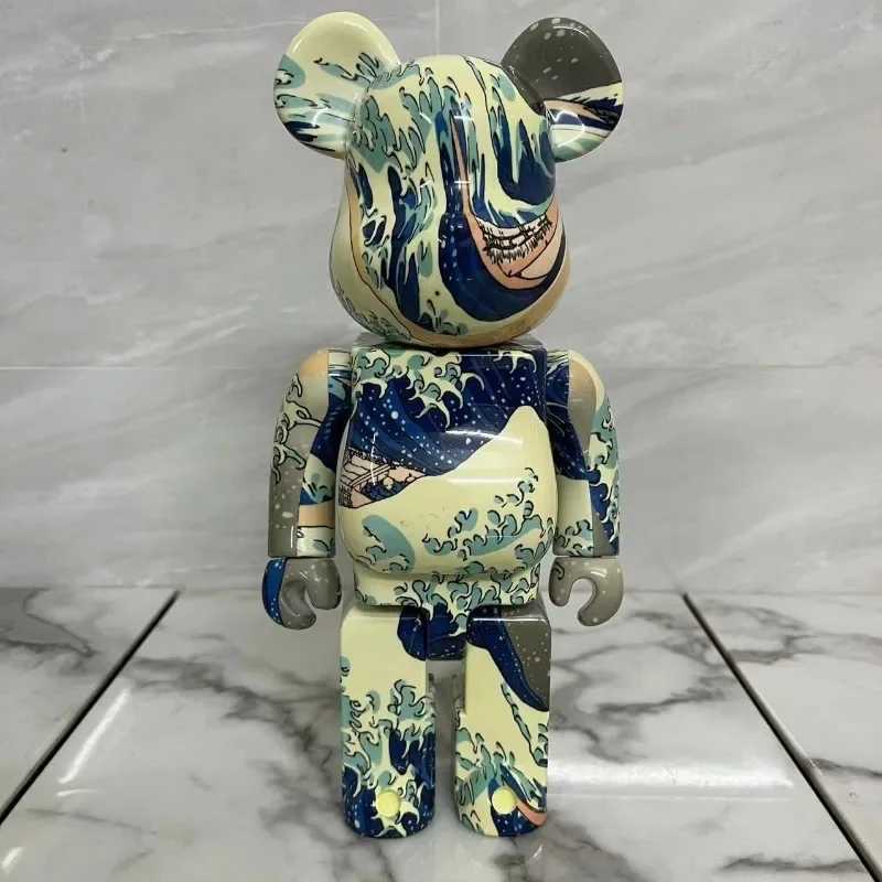 Decorative Objects Figurines Bearbrick Bear Sculpture Nordic Furniture Art Cartoon Toys Ornaments Home Accessories Interior Living Room Decoration Gif