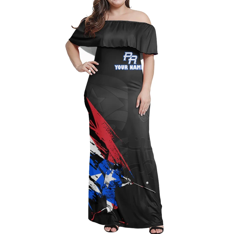 Party Dresses The 2024 Fashion Off Shoulder Corset Sexy Dress Printing Short Sleeve Long Skirt Summer Womens Elegant