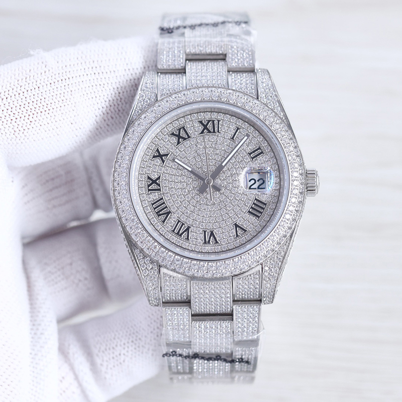 Diamond Watch Mens Designer Watches Automatic Mechanical Movement 41mm Waterproof Bracelet Sapphire Business Stainless Steel 904L Wristwatch Montre de Luxe Gift