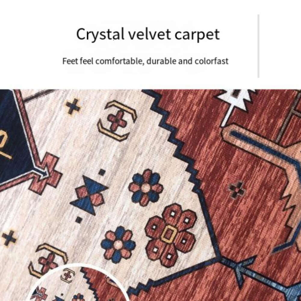 Instagram Bohemian Ethnic Style Living Room Sofa Tea Table Carpet Bedside Floor Mat Long H260226