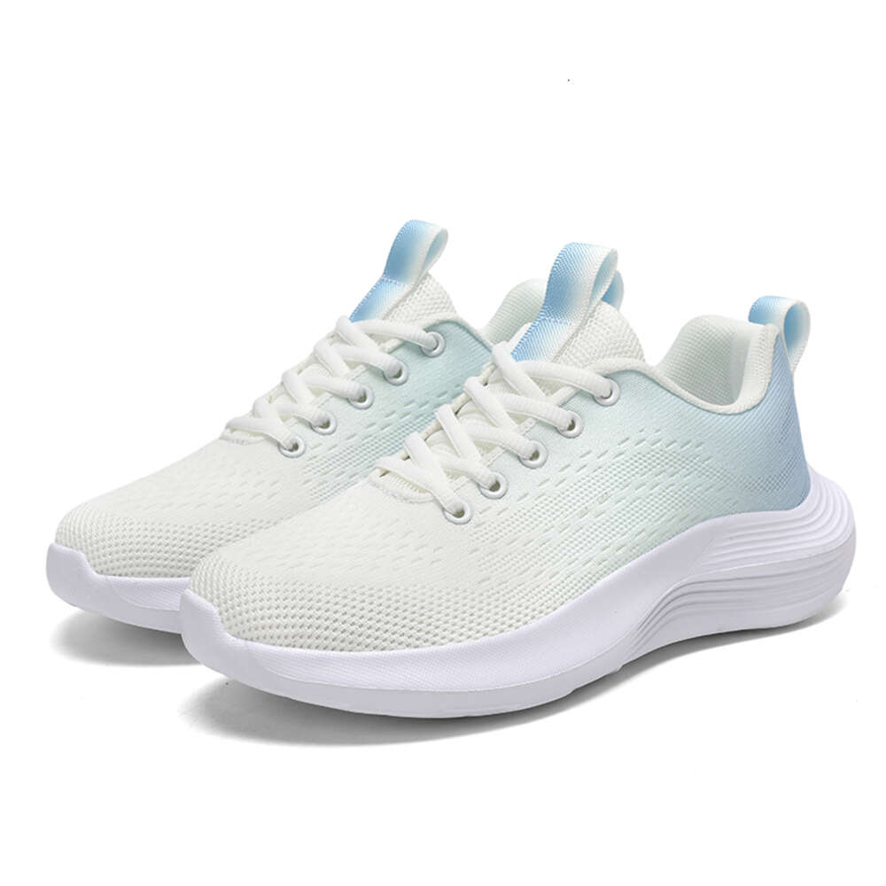 2024 Spring New Women's Flying Woven Mesh Sneakers Breathable Casual Lightweight Non-slip Running Shoes