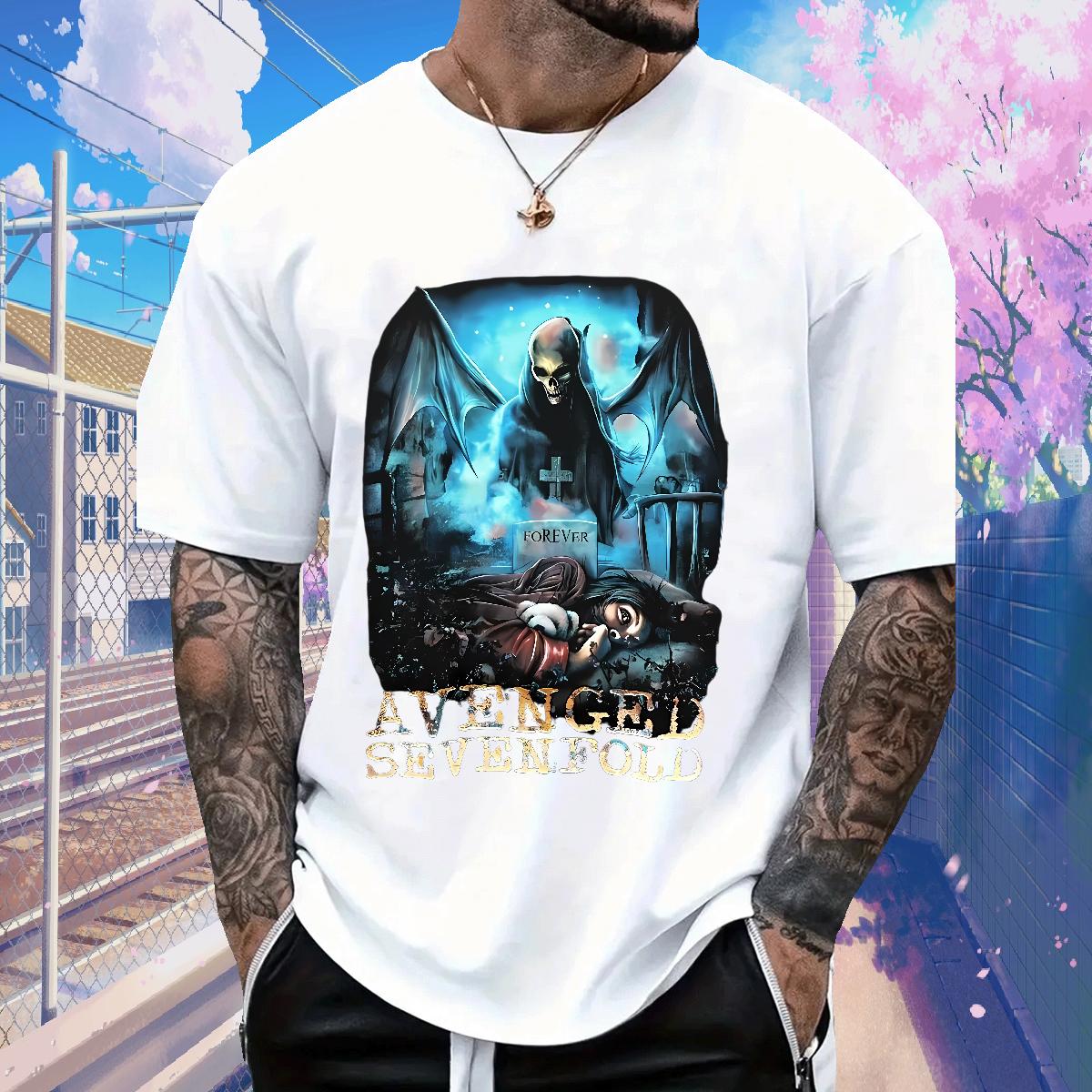 Cool T shirt Sports Casual Breathable Short Sleeve Mens Tshirts Designer Cartoon Print Clothes