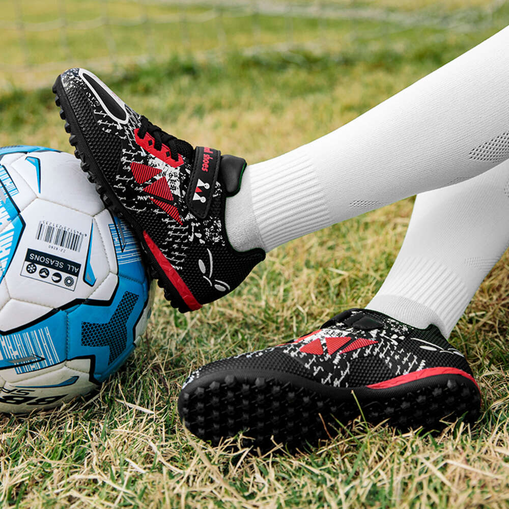 Kids Professional Cleats Grass Training Sport Footwear Boys Outdoor Soccer Boots