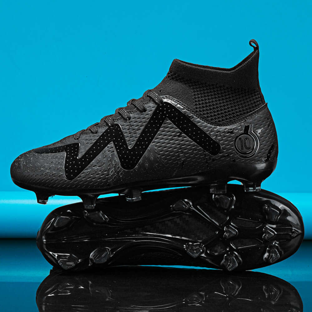 Costom Indoor Outdoor Professional Men Football Sneakers Boy boots High Ankle Men's Cleats Training Soccer shoes