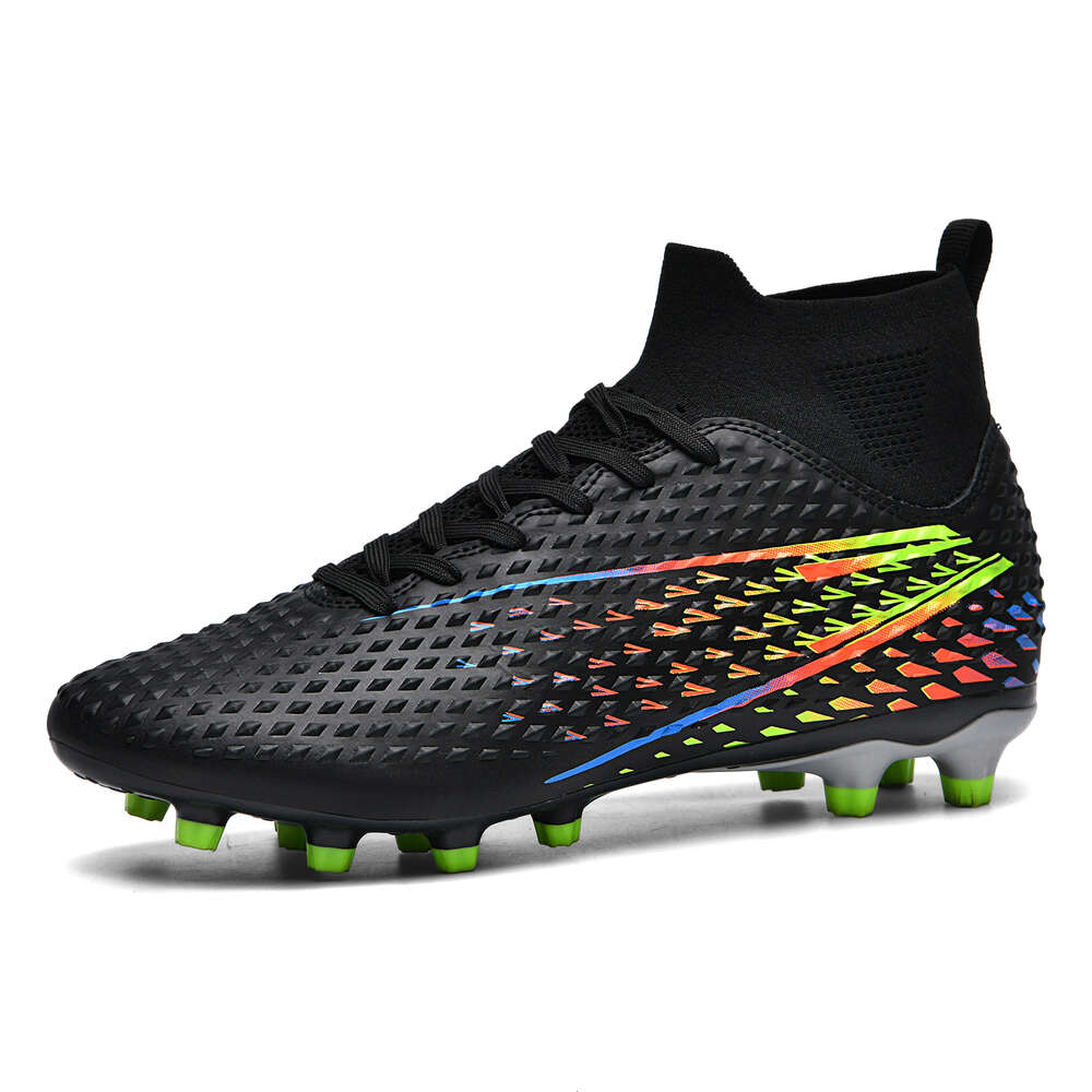 New high top comfortable non-slip men's and women's long nails wear-resistant football shoes