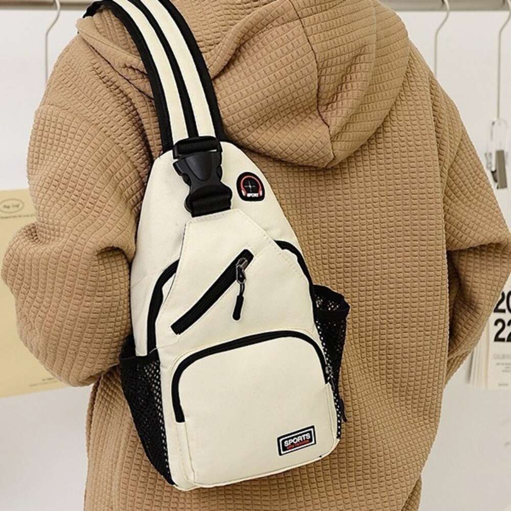 Sports Multifunctional Waterproof Chest for Men and Women Versatile Crossbody Bag Korean Version Large Capacity Casual One Shoulder Backpack H6.12#14 