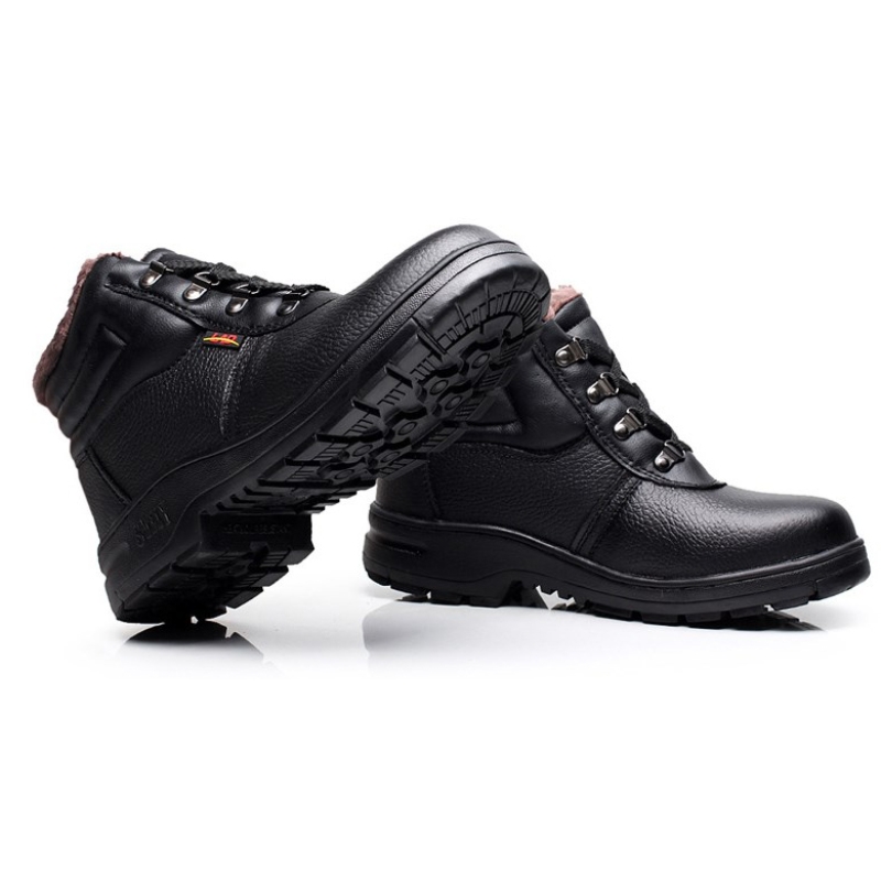Fleece Lining Steel Toe Work Safety Shoes For Men Wear Resistant Lightweight Sneakers Puncture-proof Indestructible Work Boots