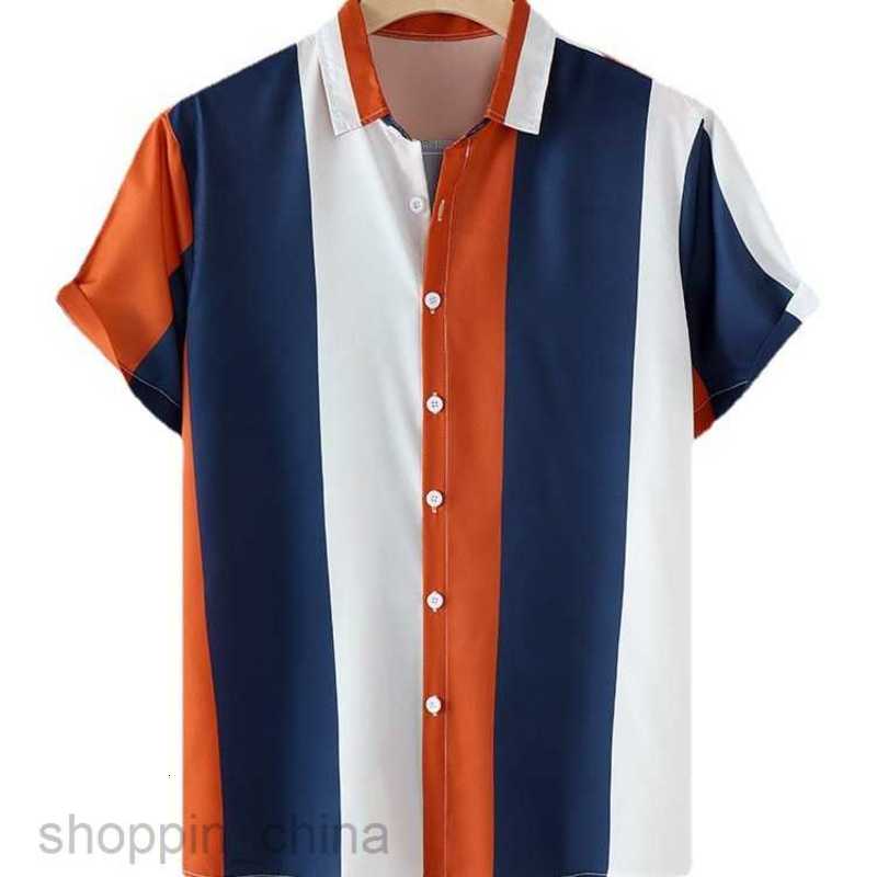 Men's Casual Shirts Summer male cardigan men 3D digital printed shirt man casual shirt short sleeved shirt tops