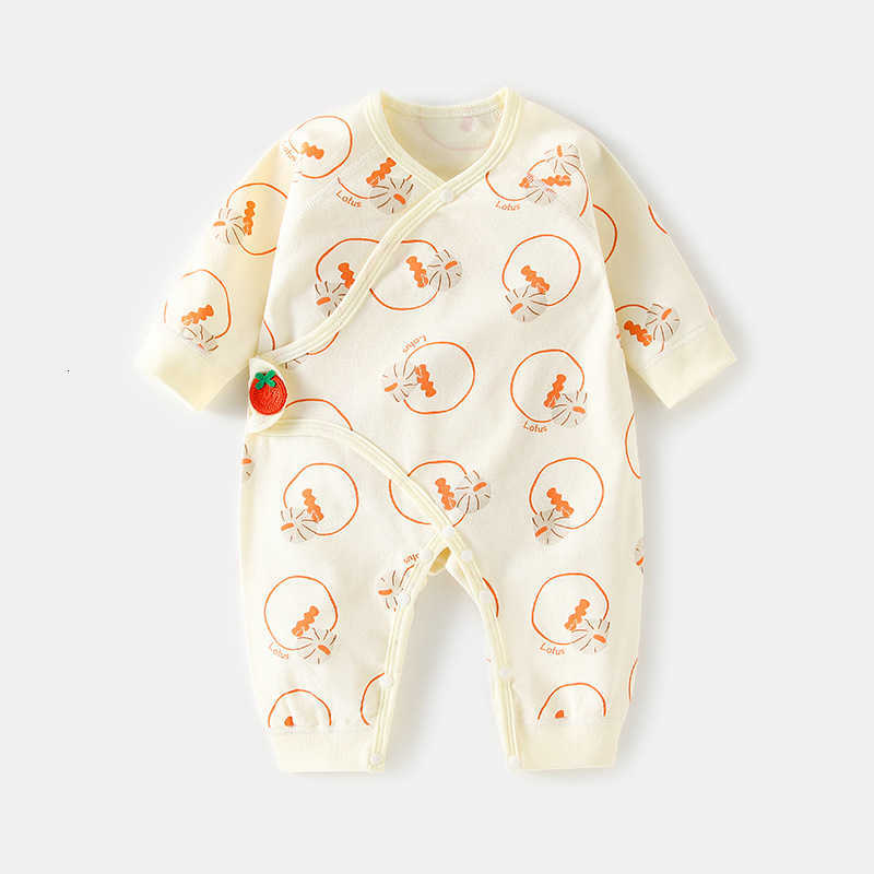 Baby Jumpsuits Rompers Newborn spring and autumn pure cotton long sleeved jumpsuit for baby outings monk clothing newborn baby boneless butterfly clot