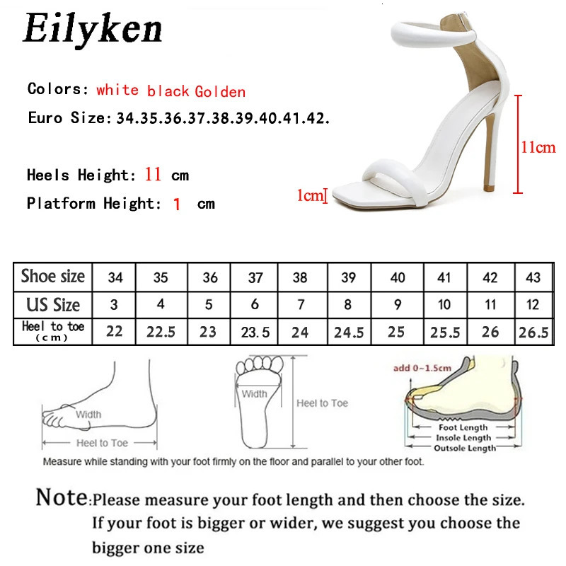Eilyken Summer Silver Gold Peep Toe High Heel Sandals Sexy Buckle Strap Ankle-Wrap Ladies Club Women Stripper Shoes 240615