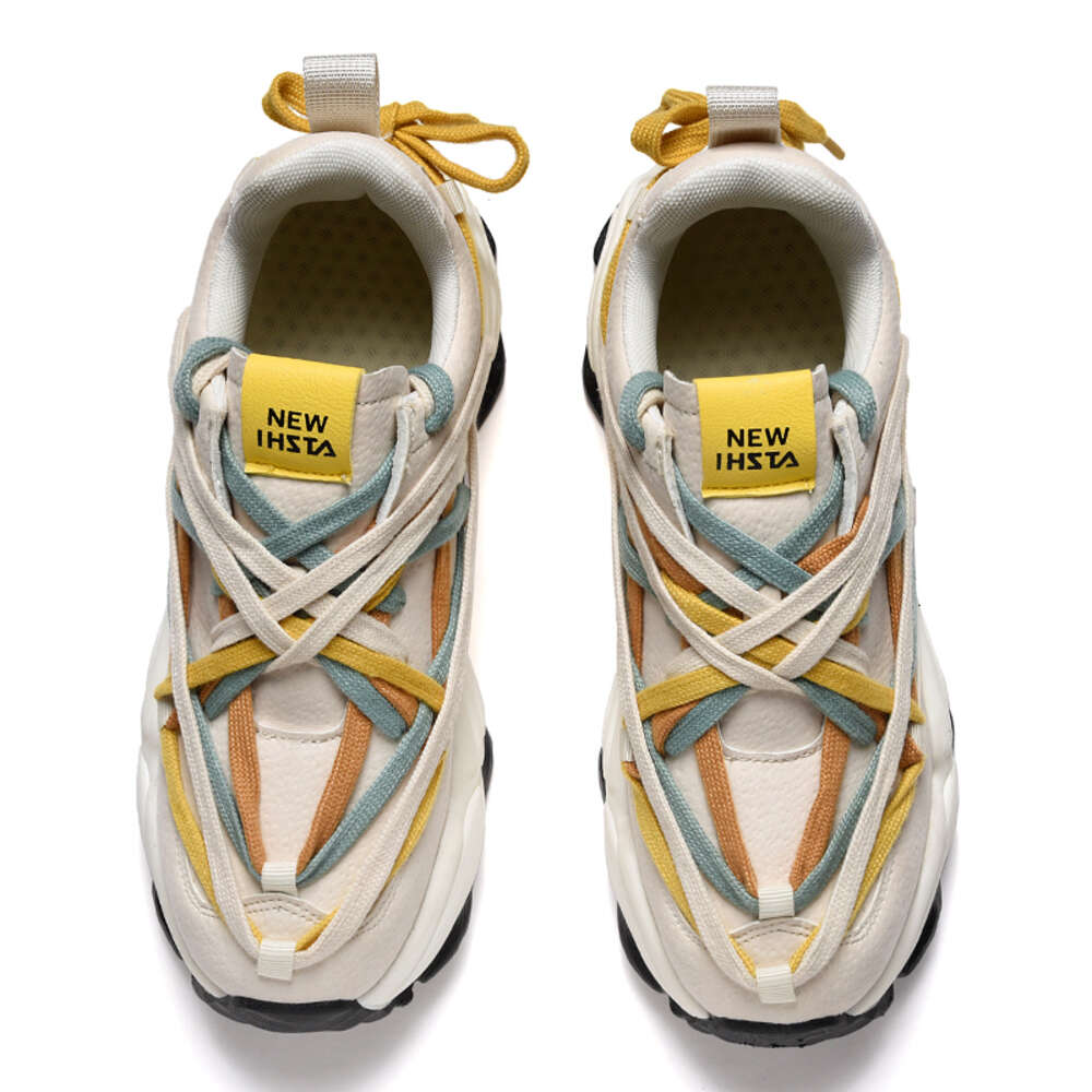 New fashion men's women's sports 2023 platform casual all match non-slip men and women daddy shoes