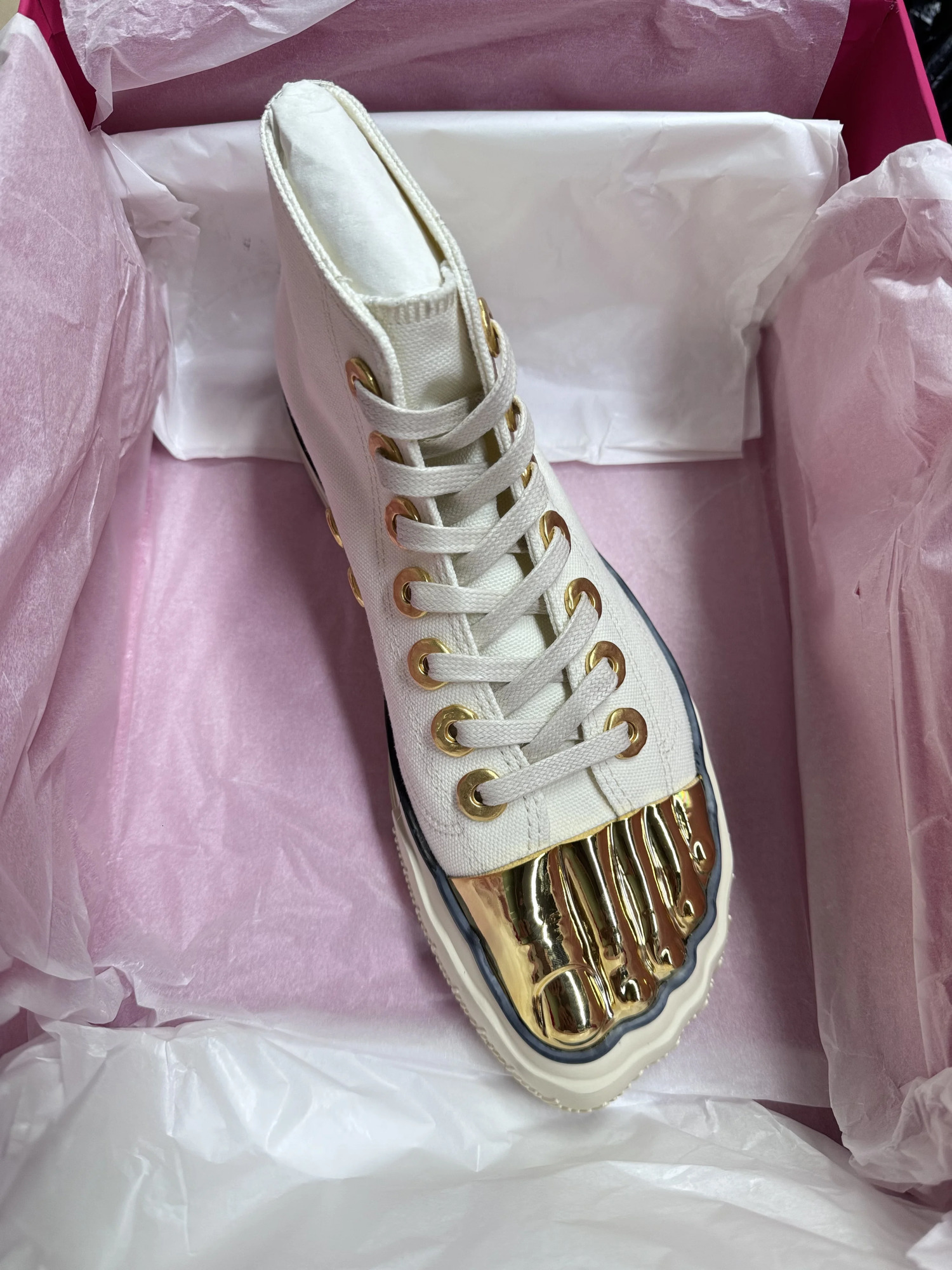 2024 Split Five Finger High Set Niche Metal Toe Casual Sports Canvas Shoes Men's And Women's Shoes