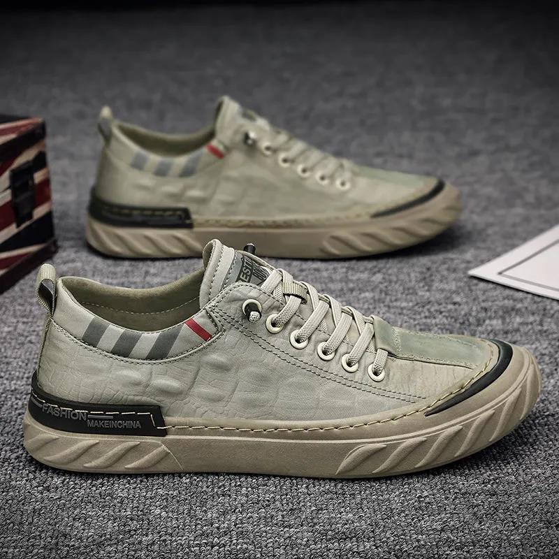 Canvas Men Shoes Breathable youth student Sneakers Ice Silk Cloth Casual Walking Outdoor Sports Light Male Driving Flats Loafers 4 1c7c5