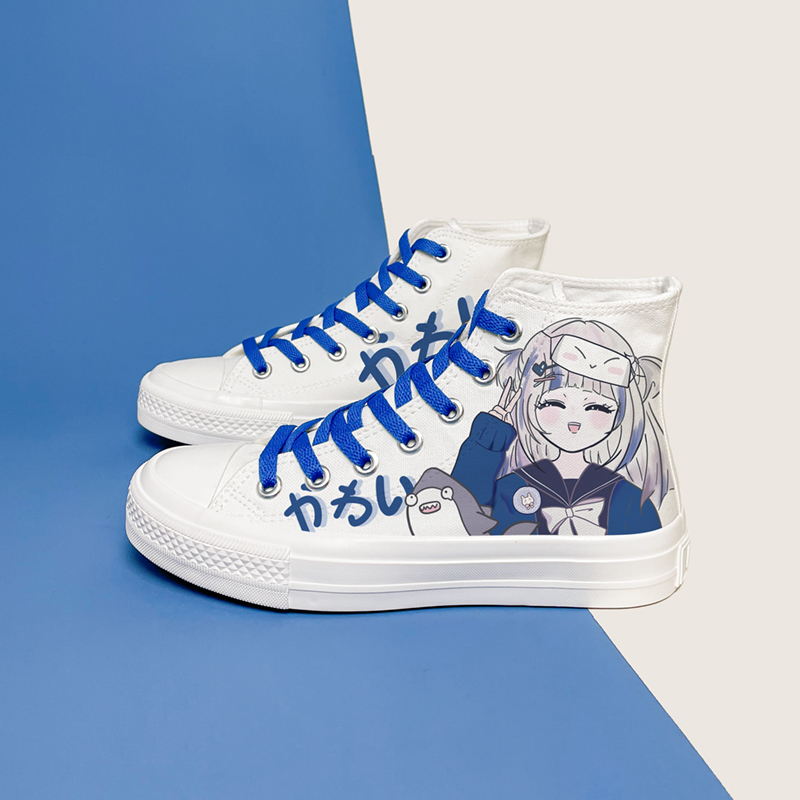 Amy and Michael Lovely Anime Girls Young Students Casual Canvas Shoes Breathable Sports Flat Trainers New Woman Vulcanize Shoes