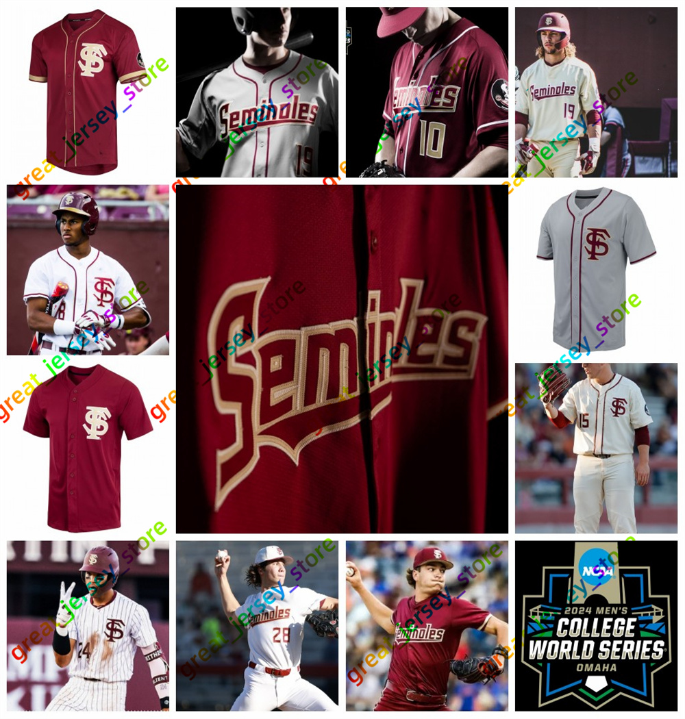 Buster Posey Deion Sanders FSU Baseball Jersey Dick Howser J. Drew Mike Martin Larry Rothschild Nick Derr Elih Villanueva Stitched Jerseys Custom Jersey 2024