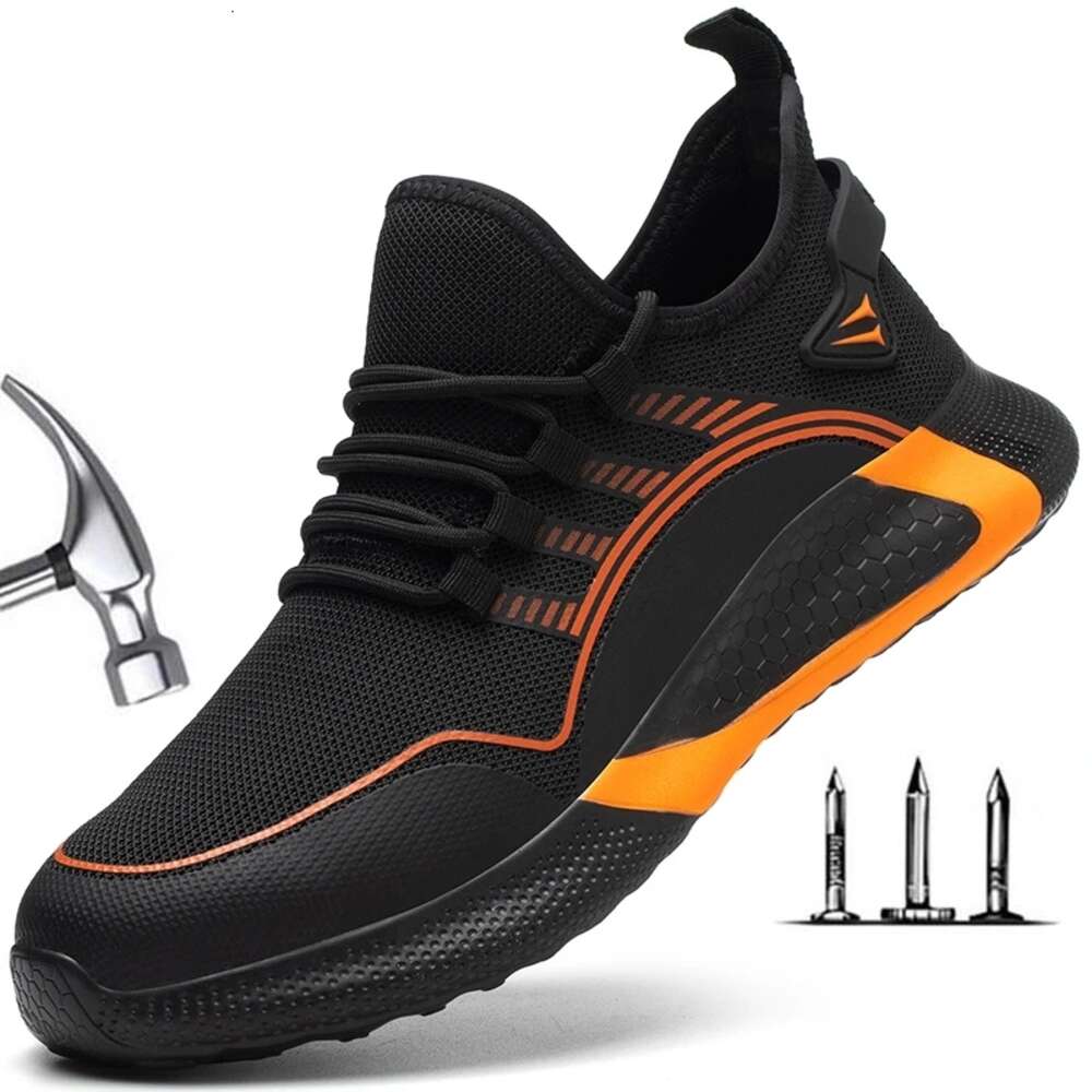 Lightweight For Man Breathable Sports Safety Shoes Work Boots S3 Anti-Smashing Anti-iercing