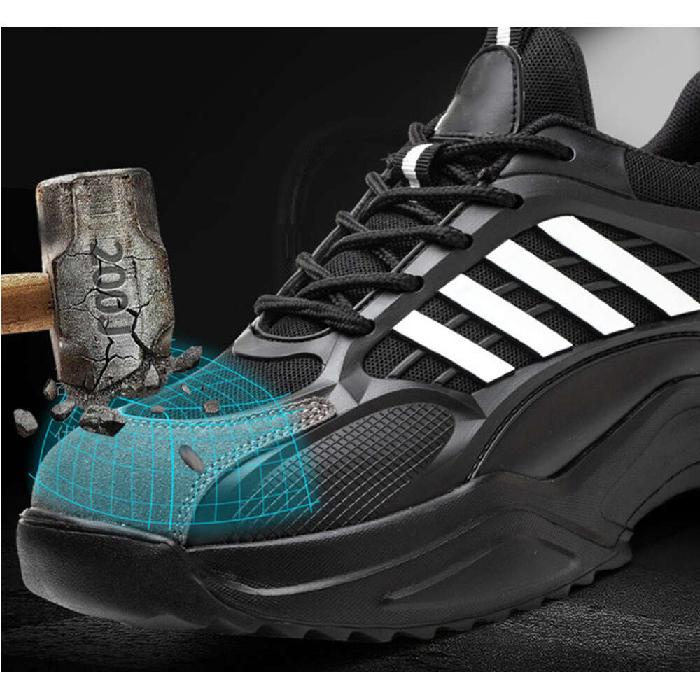 2023 best-selling breathable lightweight shoes, anti-skid and wear-resistant safety shoes for men