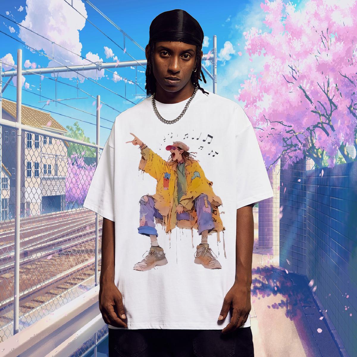 Designer Fashion T-Shirts Custom Anime Men Tops Tees Casual Daily Wear Breathable Crew Neck Comfortable Tops Shirt