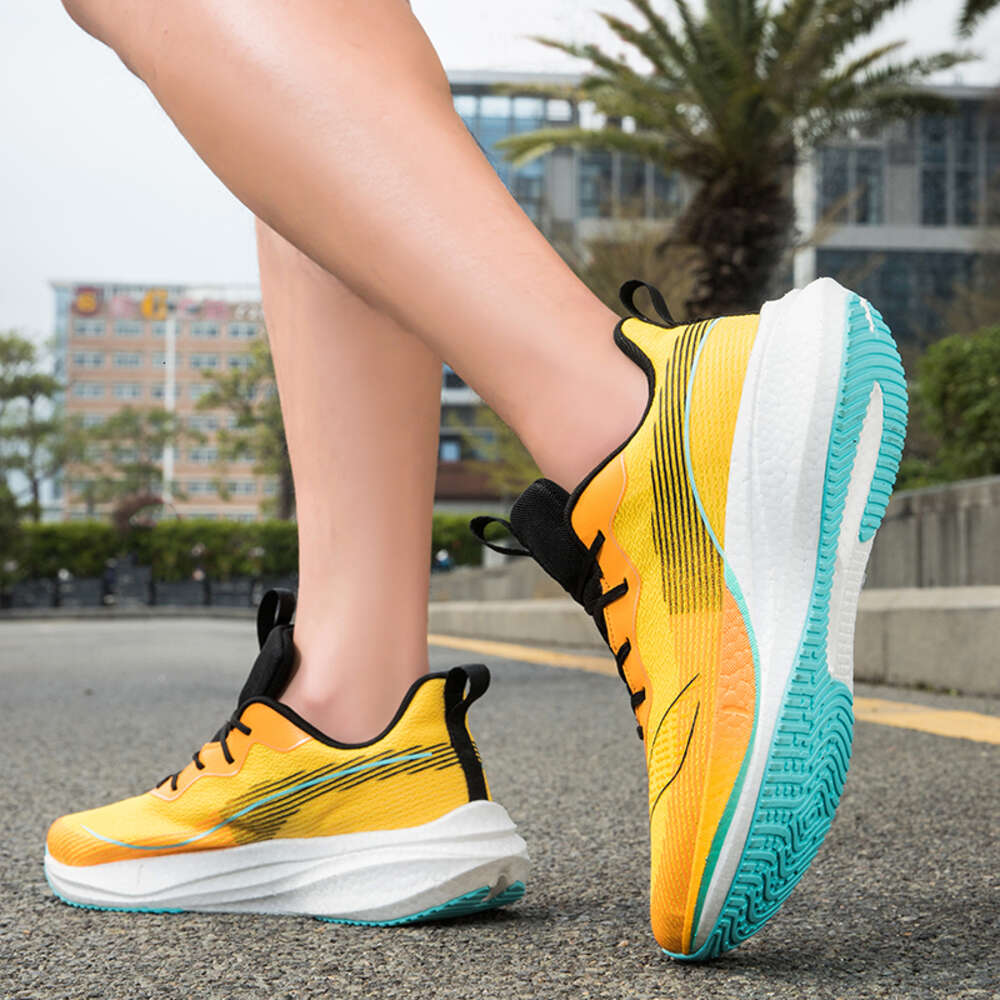 Custom Walking Fashion Breathable Fabric Knitted Sports Casual Sneaker Running Shoes for Men