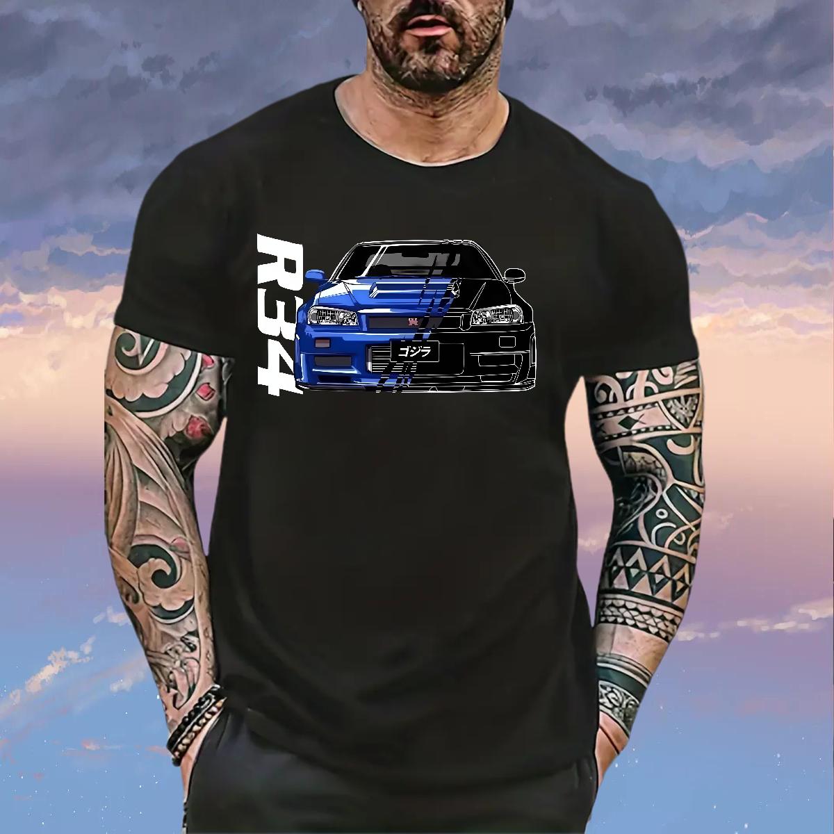 Classic Man T Shirts Black White Street Tshirt for Man Woman 180g Cotton Unisex