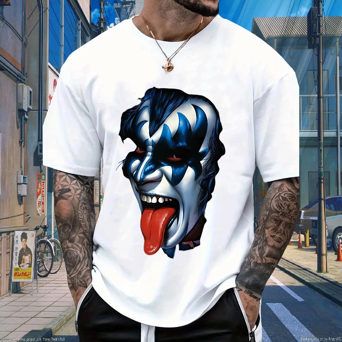 Classic T Shirts Men Anime Printing Street Cotton Breathable Men Clothes T-Shirt 2024 DIY White Plus Size Tops