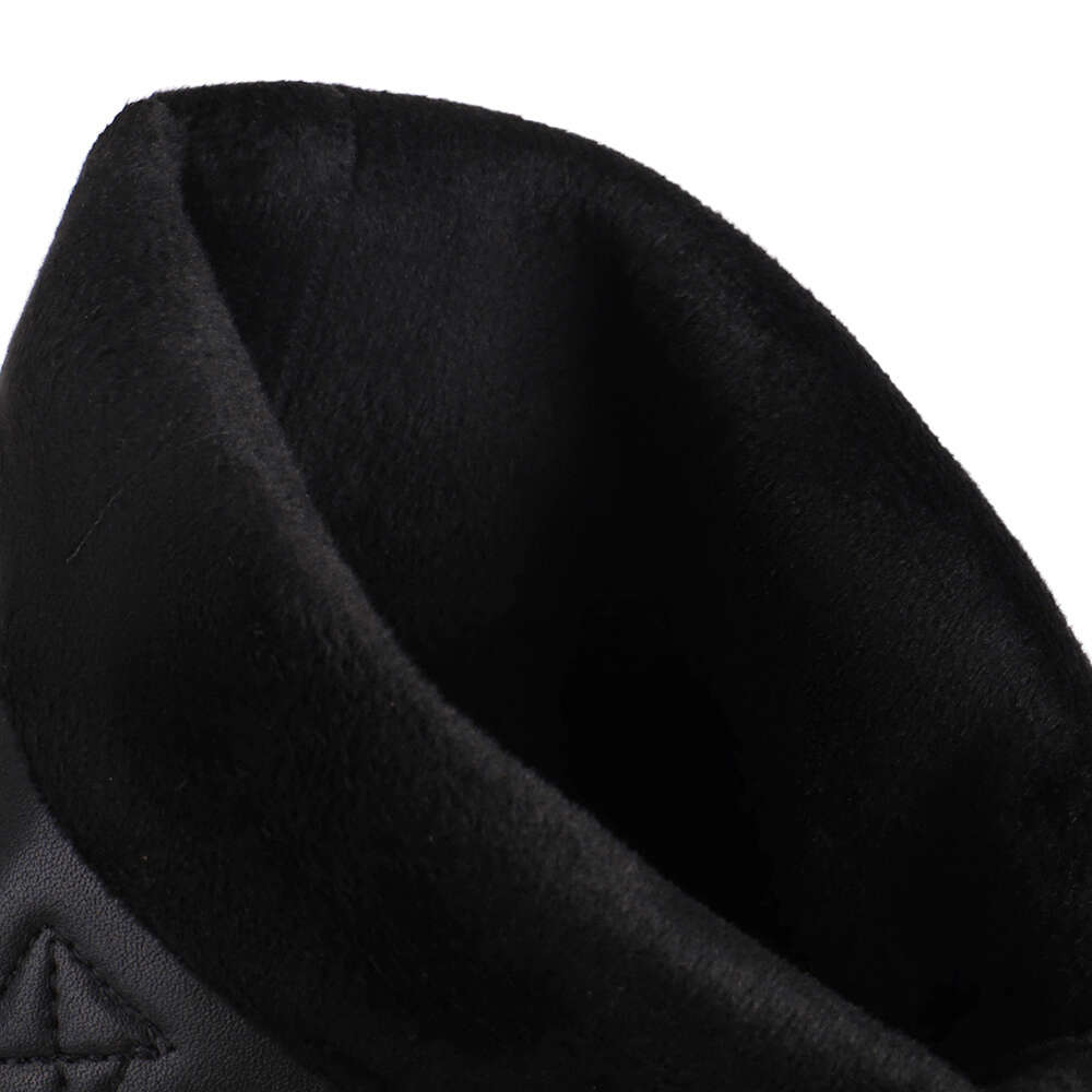 Retro Denim Western Women Knee Wedges High Heel Cowboy Boots Slip On Autumn Winter Pointed Toe Woman Shoes Dropship