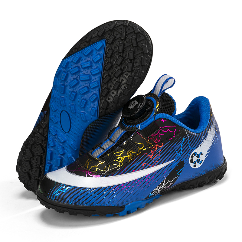 Kids Football Boots Soccer Shoes TF Grass Anti-Slip Training Cleats Football Futsal Sneaker Child's Sports Footwear SIZE 29-35