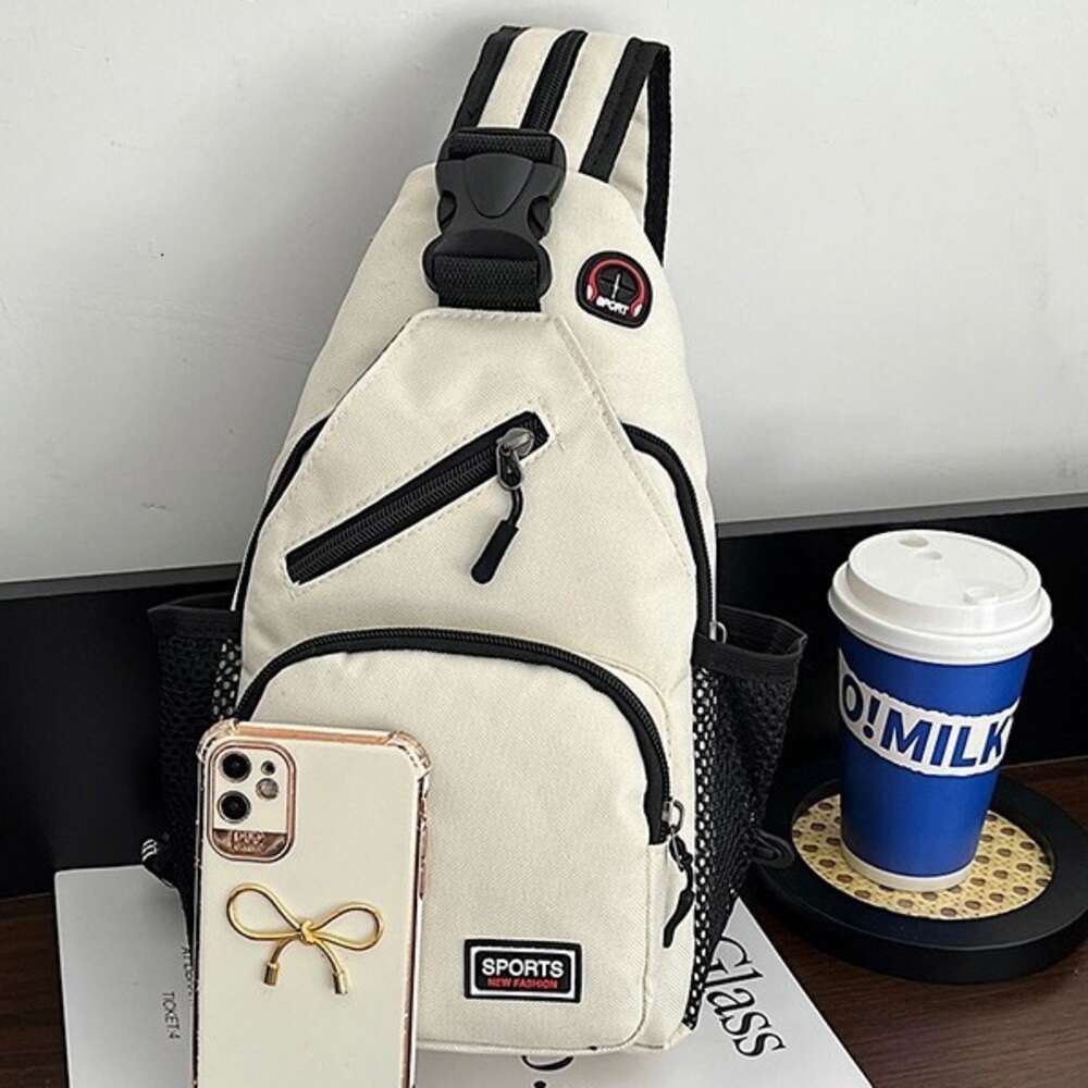 Sports Multifunctional Waterproof Chest for Men and Women Versatile Crossbody Bag Korean Version Large Capacity Casual One Shoulder Backpack H6.12#14 