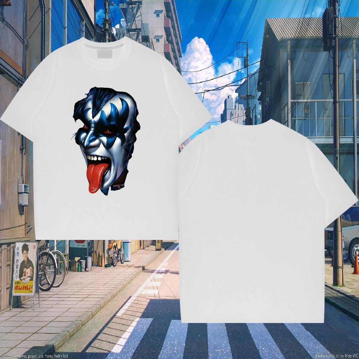 Classic T Shirts Men Anime Printing Street Cotton Breathable Men Clothes T-Shirt 2024 DIY White Plus Size Tops