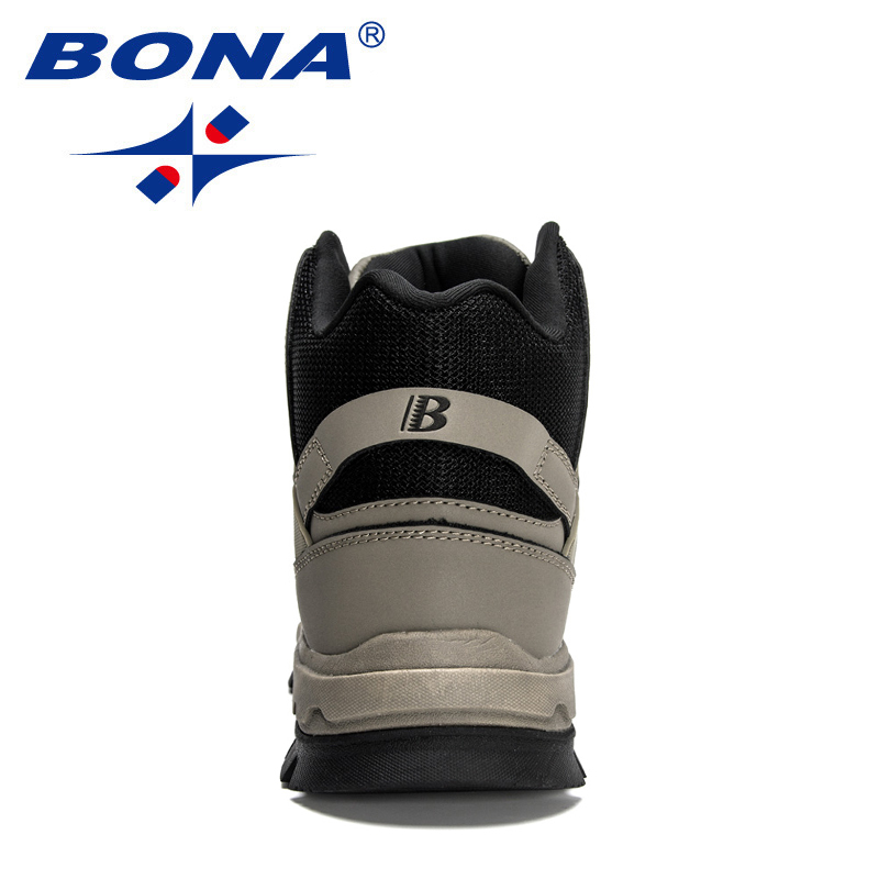 2023 Quality BONA New Designers Mountain Desert Climbing Shoes Men Ankle Plush Hiking Boots Man High Top Trekking Footwear New Manscuo E3a2 Scuo