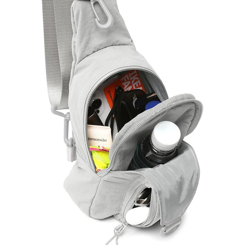 Doyogi Daily Sling Bag with adjustable shoulder strap cross chest pocket lightweight small backpack for leisure travel and hiking 240531