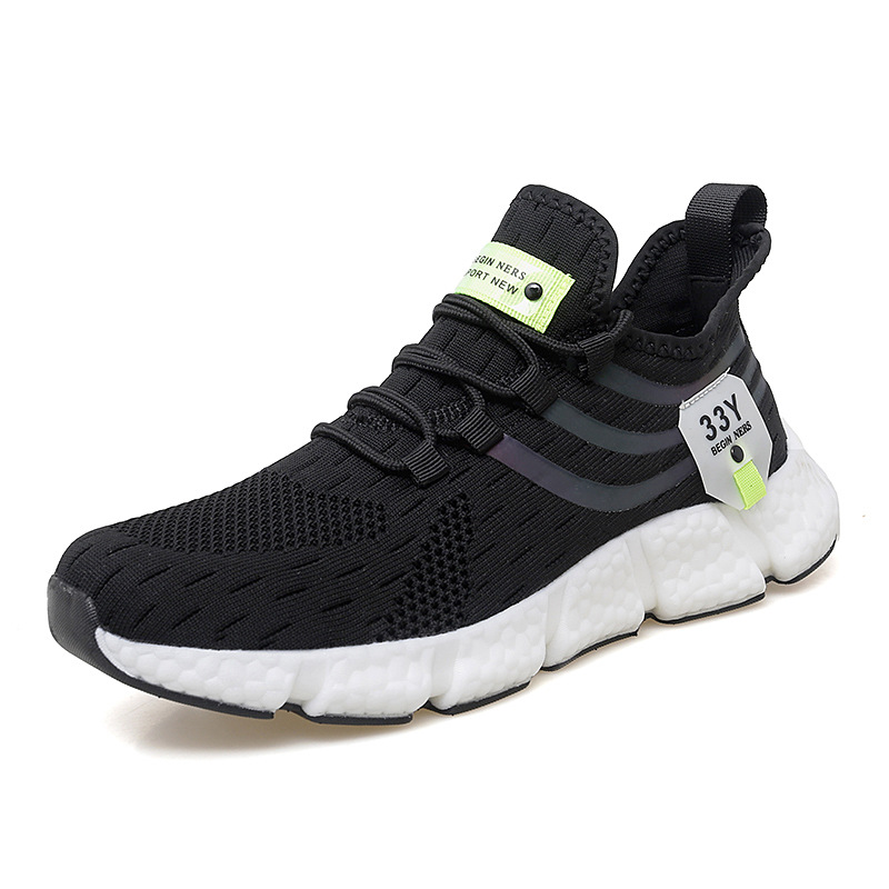 Casual Men Sport Shoes Breathable Lightweight High Elasticity Sneakers Outdoor Mesh Running Shoes Athletic Jogging Tenis Shoes