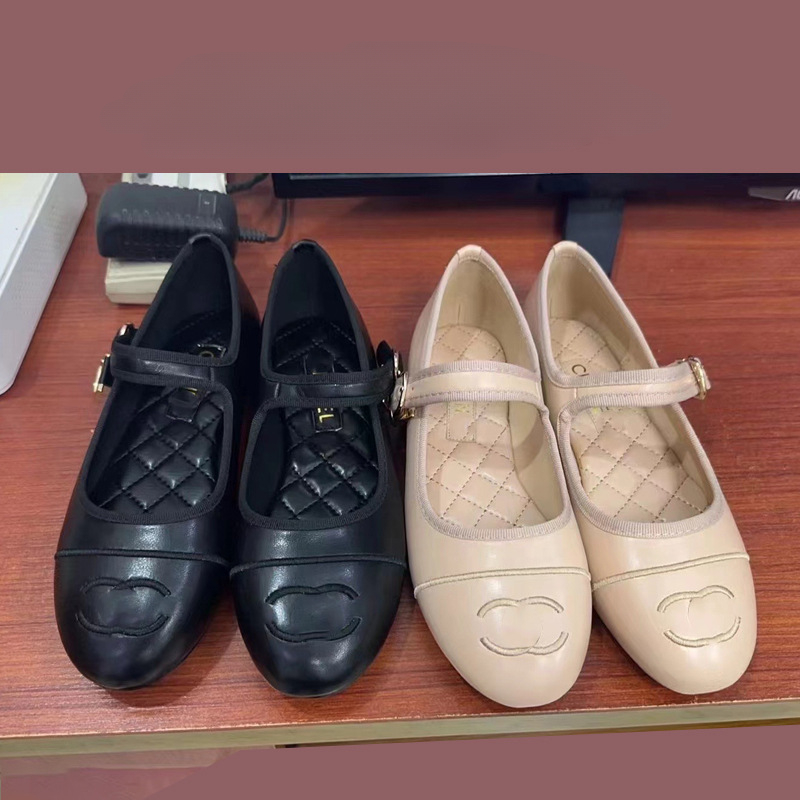 Spring and Summer Dress Shoes Women's New Designer French Mary Jane Shoes