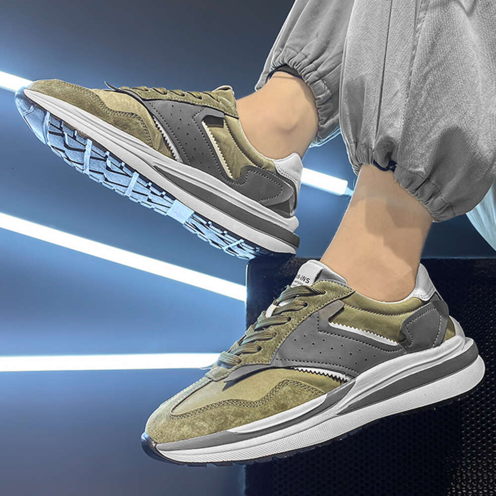 New design non slip casual new fashion walking four seasons lace up sports men's shoes