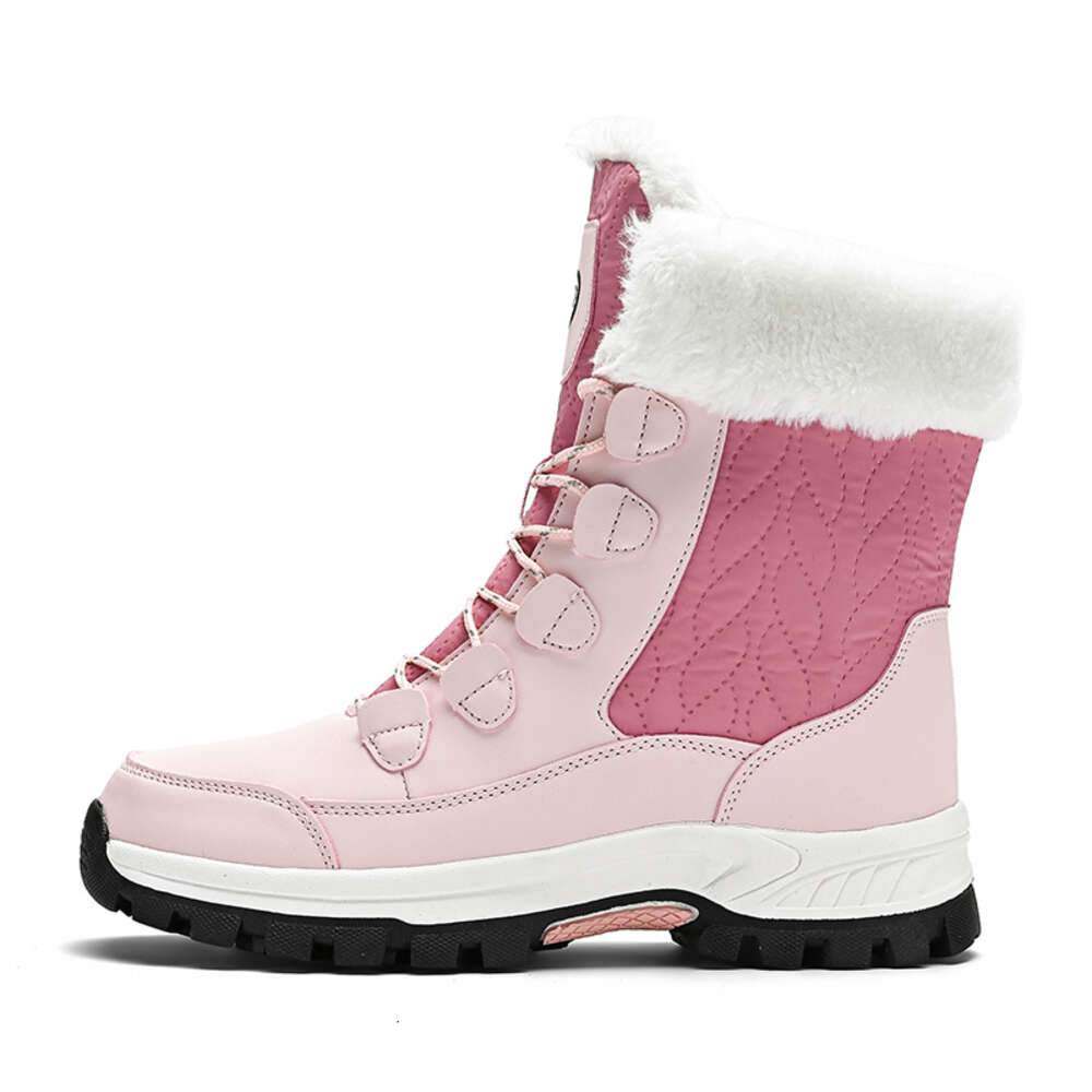 Winter snow boots new buckle men's and women's winter casual warm cotton shoes