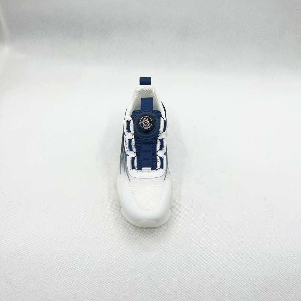 New design mesh lightweight walking shoes custom thick soled sneakers for women rotating button running wome