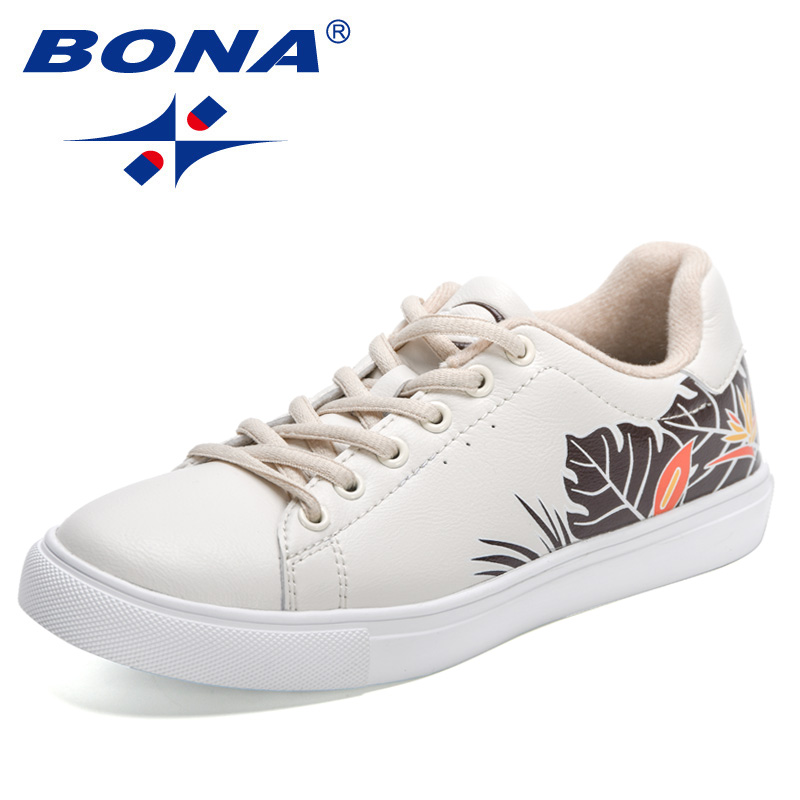 2022 BONA New Designers Classics New Skateboarding Women High Quality Antiskid Walking Sports Shoes Ladies Casual Sneakers 4317